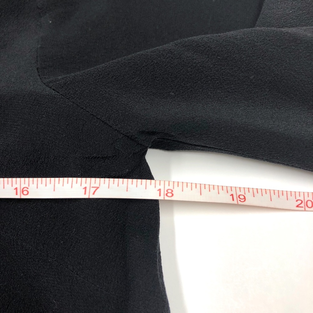 Madewell black silk stitch tie-back top size S - Picture 6 of 13